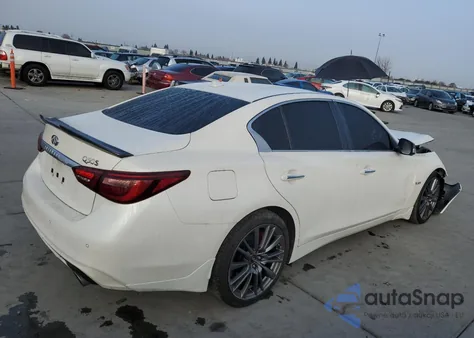 2019 Infiniti Q50 Red Sport 400 from USA, damaged, VIN JN1FV7AP3KM760311